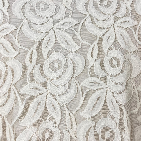 Pretty Angel Cream Beige Lace Overlay Mini Dress - Picture 6 of 12